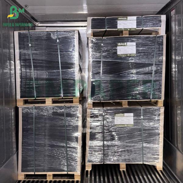 1200 grs 1600 grs Carton noir super lisse 70 cm x 100 cm pour les boîtes rigides