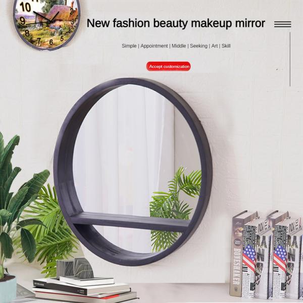 Деревянный каркас полная длина Древняя ванная стена Домашний декор Большое зеркало для случаев