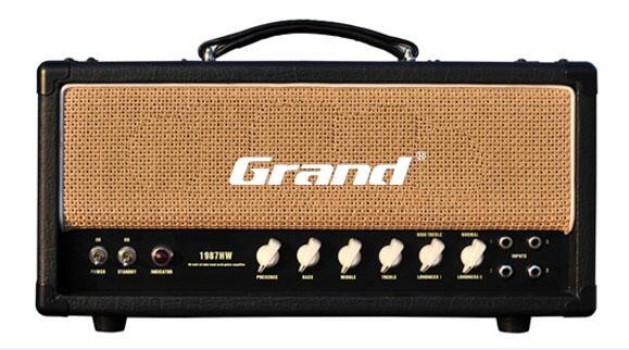 1987 Grand Style Hand Wired All Tube Guitar Amplifier Head 50W in Black or Brown