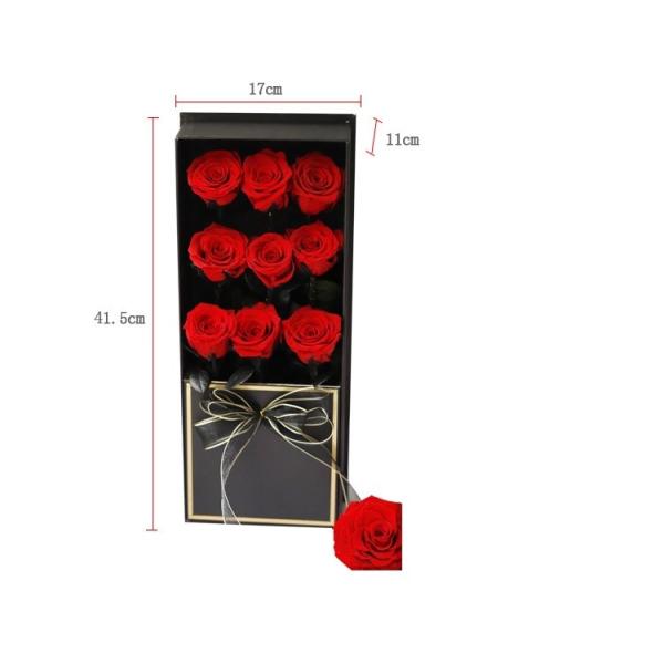 Selling China long life rose guns flower box gift Preserved Flowers Christmas gift