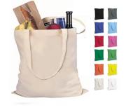 Reutilizável reciclado em branco simples de lona sacos de toque a granel para mercearia Eco-friendly