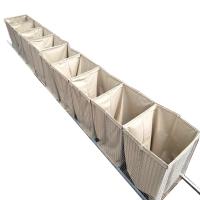 Bolsa de malha de metal de barreira militar de aço inoxidável anti-explosão saco hesco para barreira de parede de areia hesco