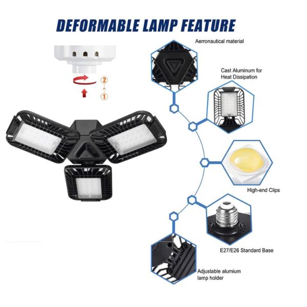 Lighting and Circuitry Design 60W LED High Bay Lighting Pendant for Basement Workshop
