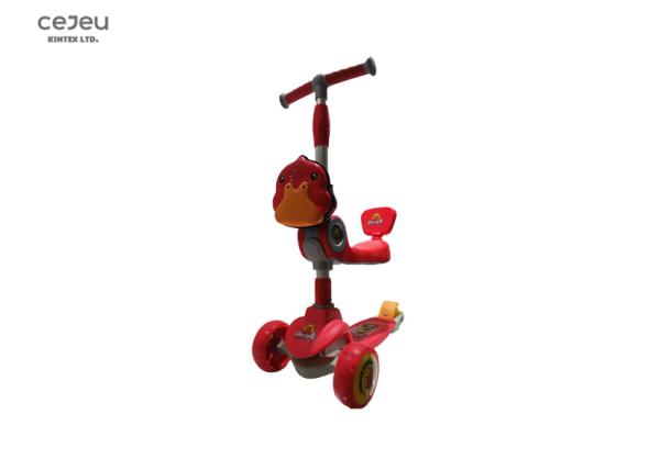 Kids Removable Seat 3 Wheel Push Scooter For Ages 3 - 8