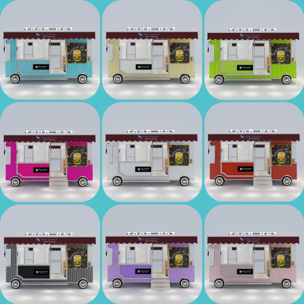 Leisure Fast Food Equipment Electric Mobile Snack Beverage Catering Van Truck Trailer Kiosk Cart