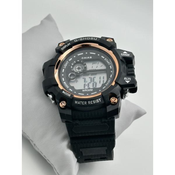 Fashion Electronic Quartz Sport Watch For Men With Silicone Strap