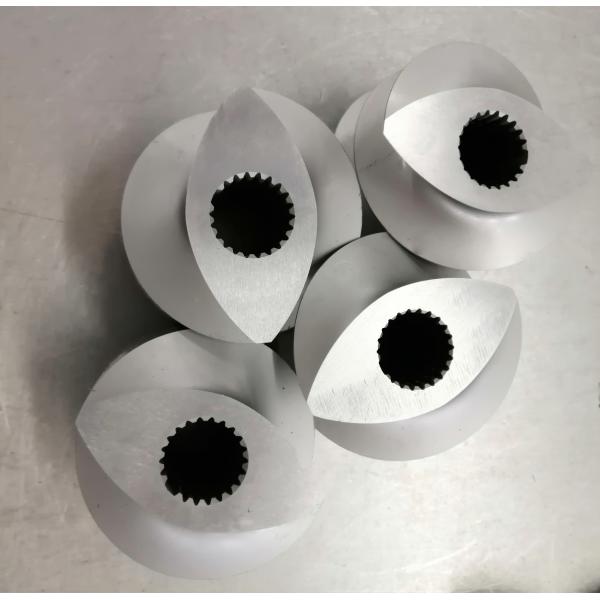 Durable CWJ70 High Efficiency Double Flighted 60HRC Extruder Screw Elements