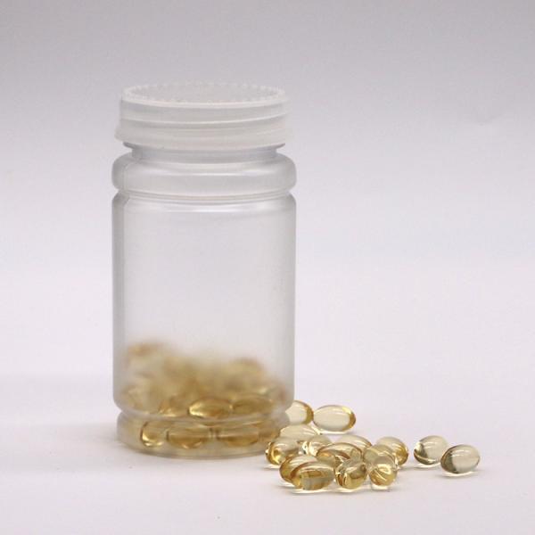 PET Collar 120ml Bamboo Shape Plastic Bottle Screw Cap for Pill Capsule Tablet Medicine Supplement