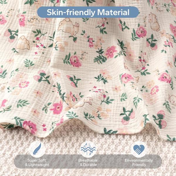 100% Muslin Cotton Baby Car Seat Cover 22.5x32 Inches Universal Fit