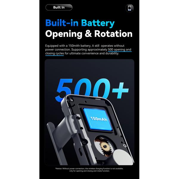 ESSAGER X01 15W Wireless Charging Car Phone Holder Mount Car Vents