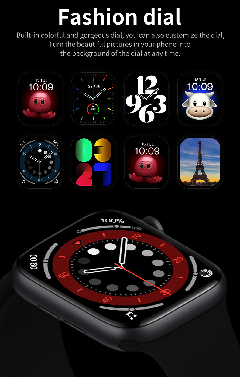 U98 плюс звонок Bluetooth Smartwatch температуры тела Iwo5 BT 5,0