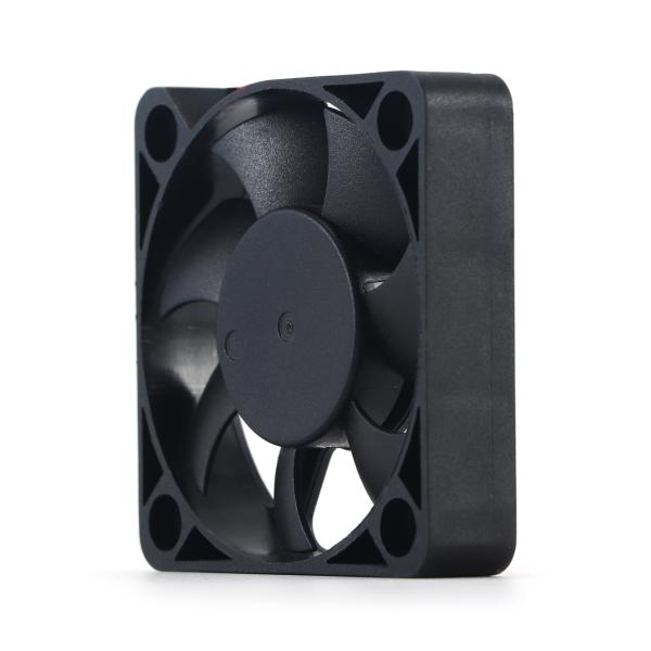 12V Brushless DC Axial Cooling Fan 50x50x10mm Black Flange Mount