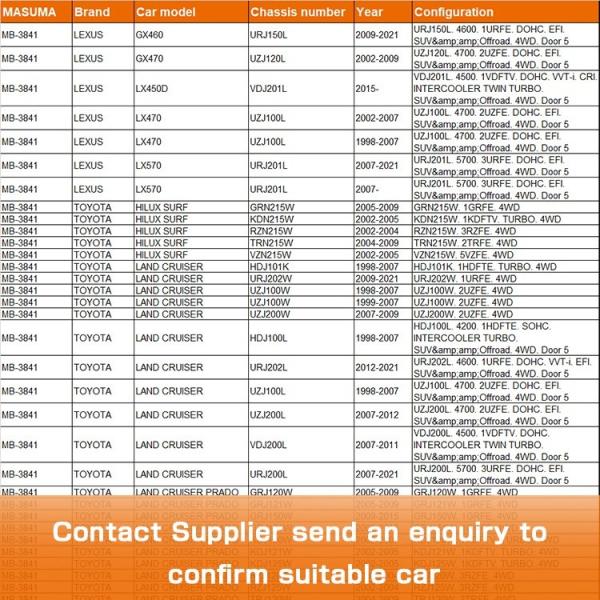Japanese Car Model Ball Joint for LEXUS GX460 MB-3841 MASUMA Auto Suspension Systems