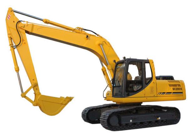 Hydraulic Heavy Equipment Excavator SC200.8 With Closed Cab 108kw Cummins Diesel Engine