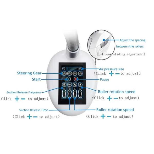 2 в 1  уменьшая прибор уменьшения целлюлита ролика вакуума лазера машины