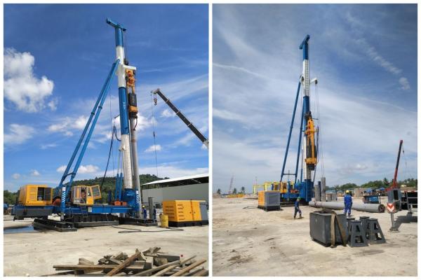 Walking Type Hydraulic Impact Hammer / Excavator Mounted Vibro Hammer