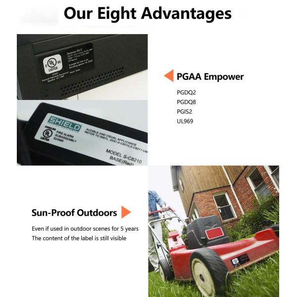 Metallic Matte Silver Polyester PVC Label Sticker For Electronic