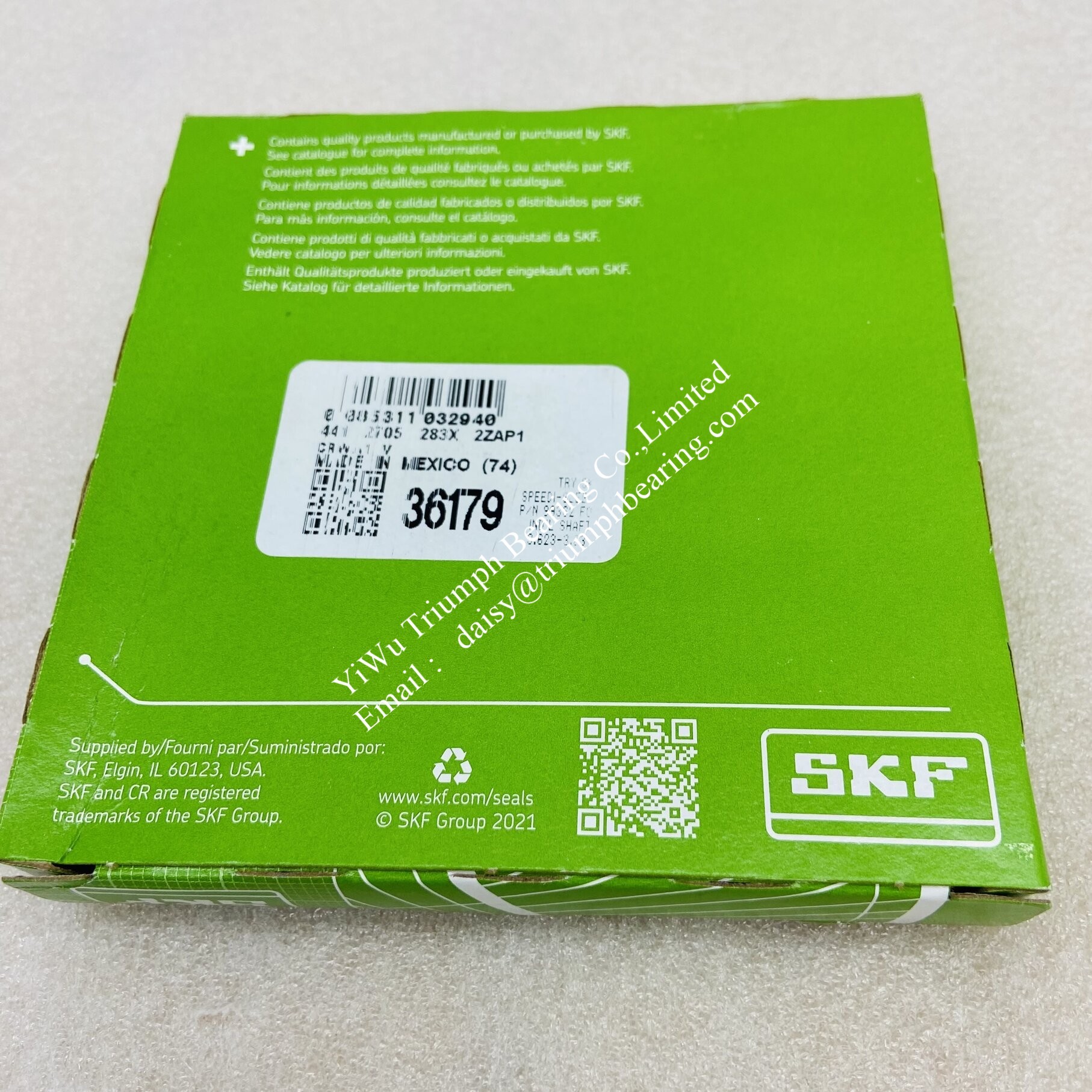 Original S  K  F      CR Seals , Radial shaft seal   CR36179