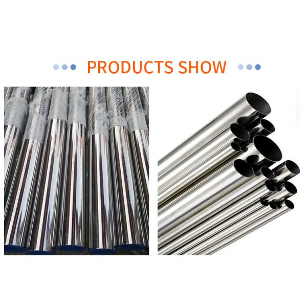 Seamless Stainless Steel Pipe ASTM 201 304 403 Grade 0.3mm Thickness For Construction