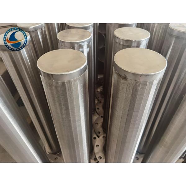 Pipe Based Wrapped Sand 132mm Dia V Wire Screen Tube Stainless Steel Grade 316l