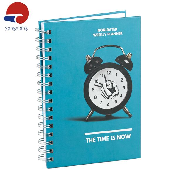 Offset Paper Weekly Daily Planner A4 Wire Bound Notebooks Customized
