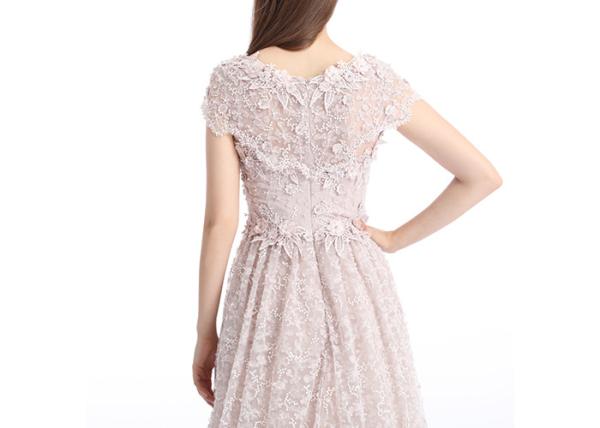 Ivory Appliqued Lace Embroidery Wedding Bridesmaid Dresses For Evening Party