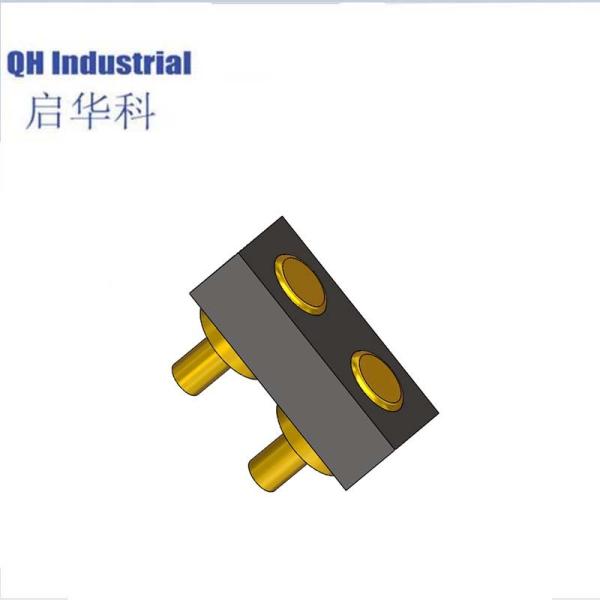 2Pin 2.54mm Pitch Iceland Wearable Device Magnetic Micro Usb Connectors Magnetic spring loaded pin Connector