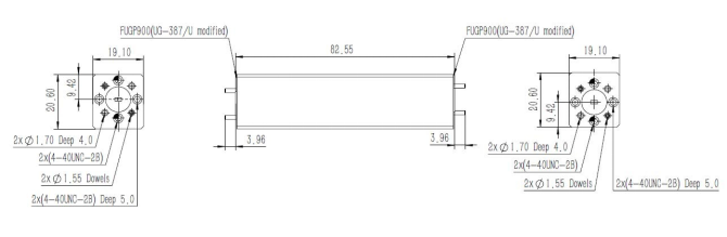 75-110GHz  WR-10  WAVEGUIDE ATTENUATOR