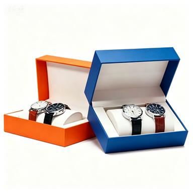 Customizable Luxury Paper Watch Box Eco Friendly Materials And Gold Foil Stamping