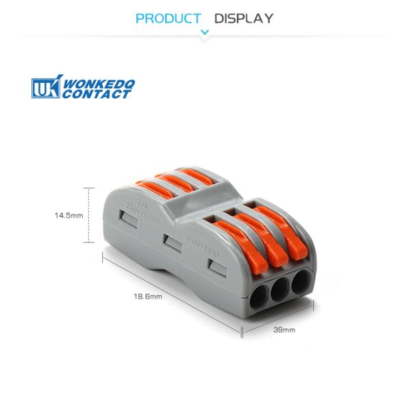 нажим терминального блока поляков 2.5mm2 3 в соединителях провода