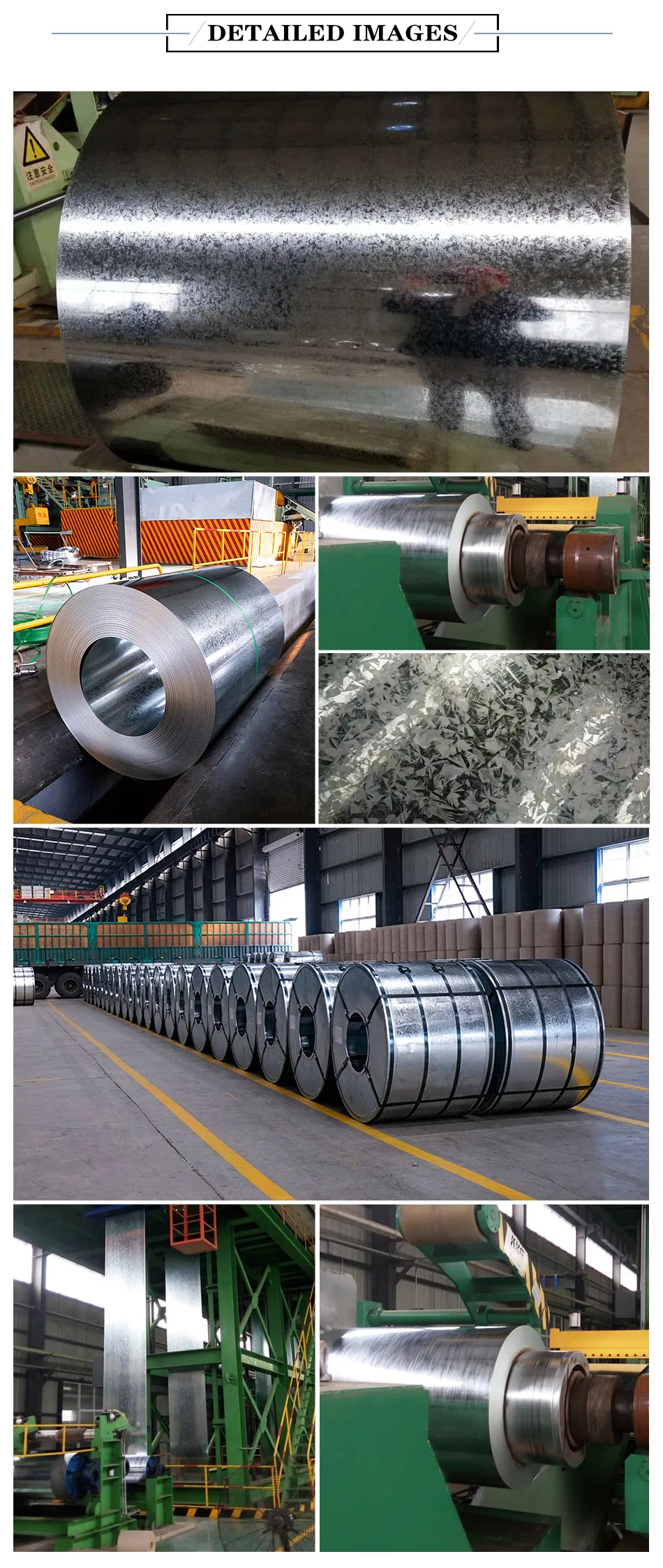 Q345 S550GD Galvanized Steel Coil DX51D+Z DX54D+ZF SECC DX51D+Z Gi Sheet Coil