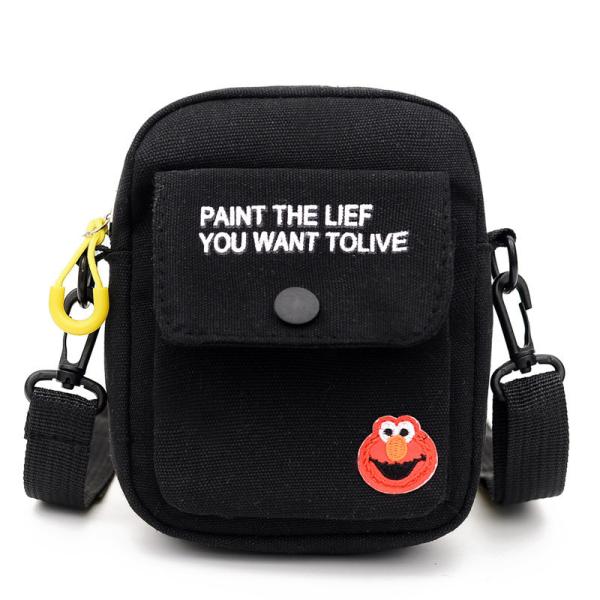 NEW 2024 NETWORK RED WITH THE SAME CANVAS CROSSBODY BAG BAG FEMALE BAG STUDENT SMALL FRESH HAND SHOULDER BAG