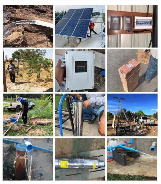 Submersible Solar Water Pump Deep Wells Agricultural Irrigation Solar Panel Integration