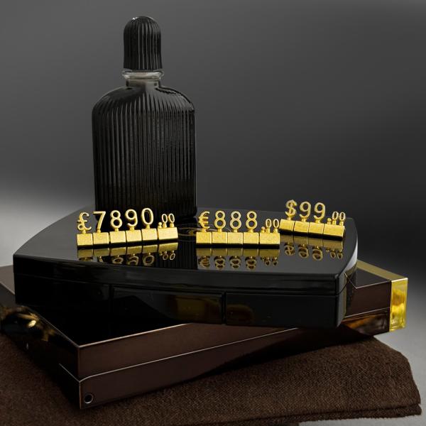 3D Металл Роскошные ювелирные изделия Цена Кубики Розничная цена Теги