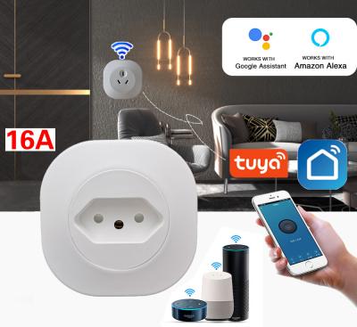 Brazilian Standard Smart Timer Plug Amazon Alexa Google Plug Socket 2200W