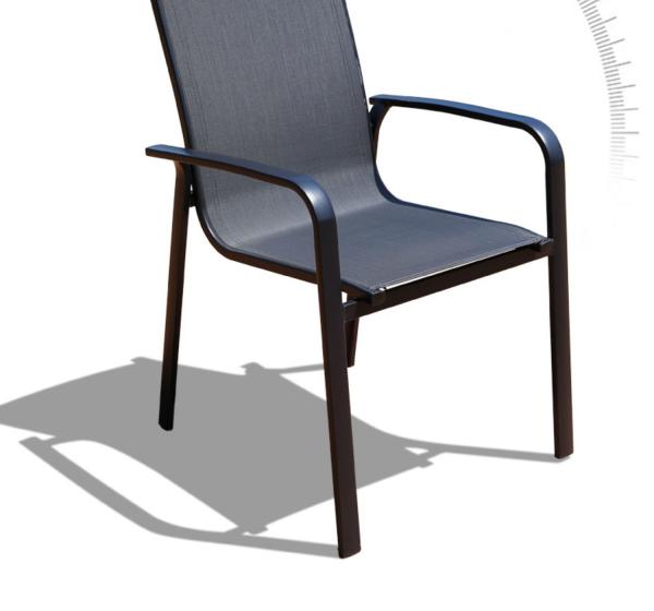 Outdoor Metal Patio Jardim mesa de jantar com 3m mesa de madeira e cadeiras de balcão