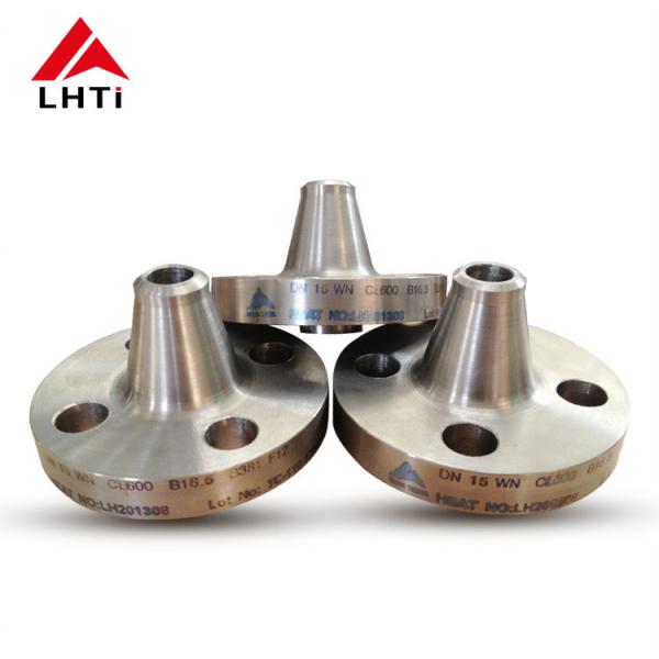 Gr2 Gr7 Gr12 Titanium Pipe Flange Long Nozzle Weld Neck Flange