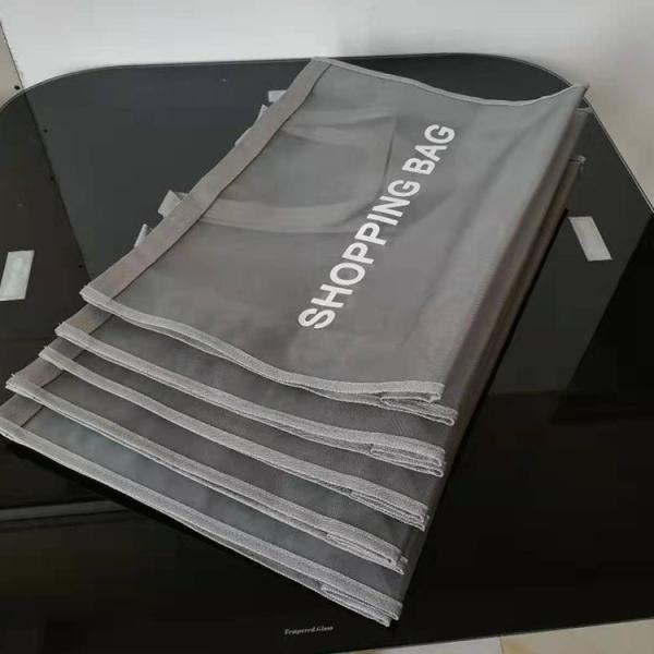 With Your Own Logo Promotional Customized Large Capacity Foldable Nylon Mesh Market Shopping Bag For Carry Grocery Pac