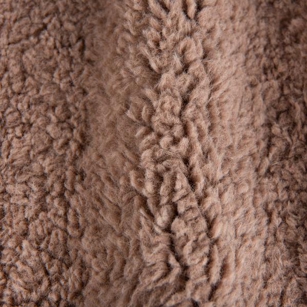 Customizable Yarn Count 100% Polyester Sherpa Fleece Teddy Bonded Suede Knitted Fabric