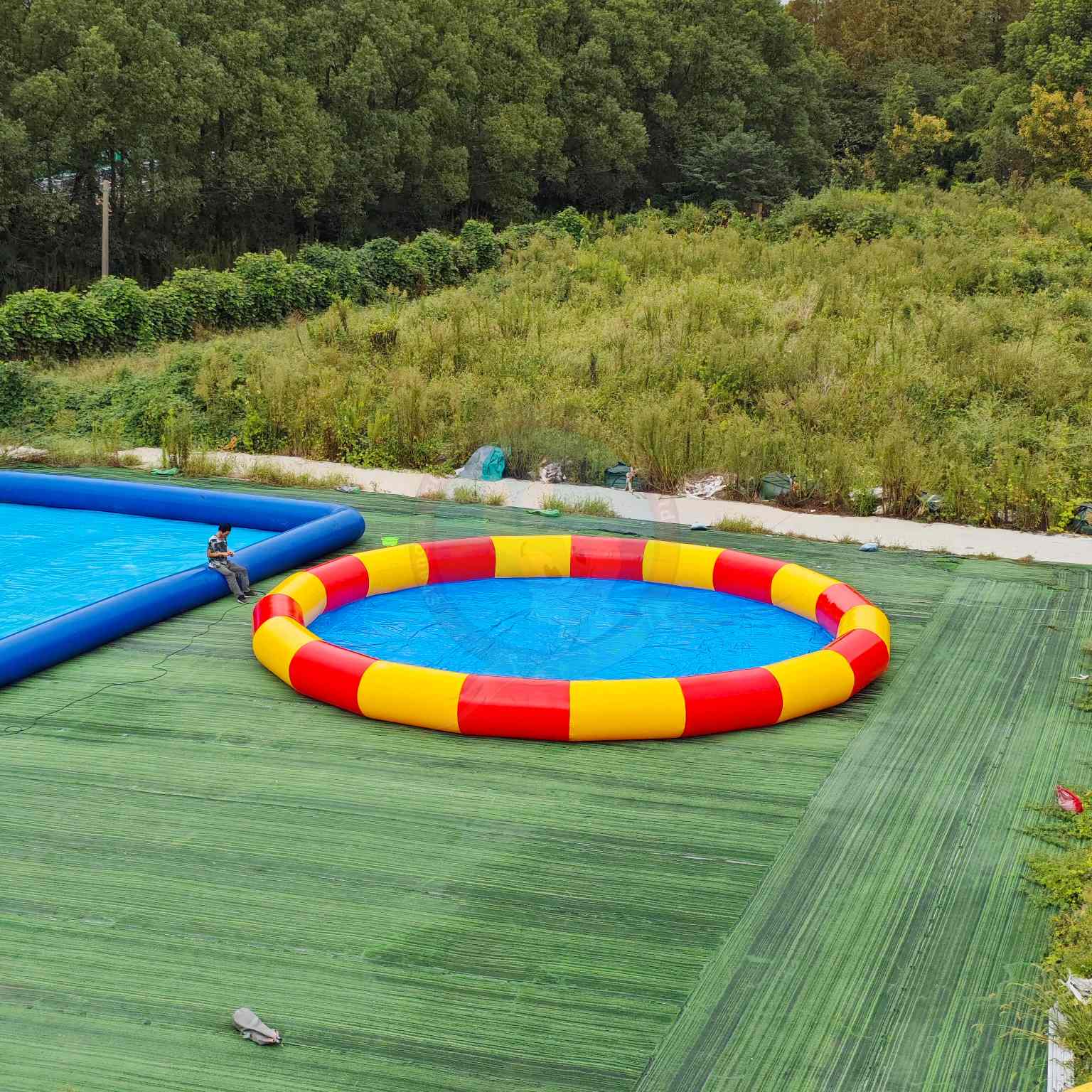 Inflatable Swimming Pool Large Family Inflatable Pool Custom PVC Pool Commercial Outdoor Pool for Garden Resort Event Rental