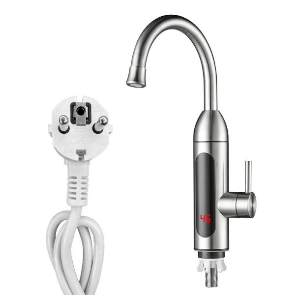3300W 304 Stainless Steel Hot Cold Kitchen Tap 3s Fast Heating
