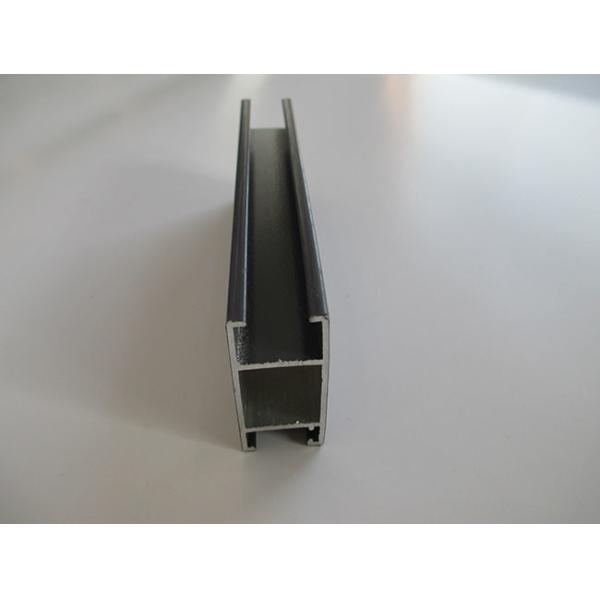 Thick Type Aluminium Extruded Profiles Black Powder Coating For Balcony Folding Doors