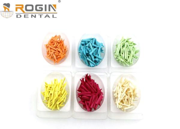 Disposable Dental Sectional Matrix System Wooden Wedges Dental Kit Colorful For Fixing Tooth