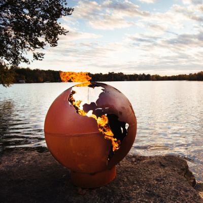 Fogo de aço feito a mão Pit Balls Custom Design Fire Pit Balls de Corten
