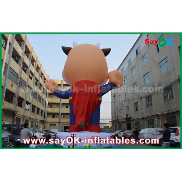 Blow Up Cartoon Characters 210 D Oxford Cloth Big Inflatable Costume For Advertising 2 - 8m Height