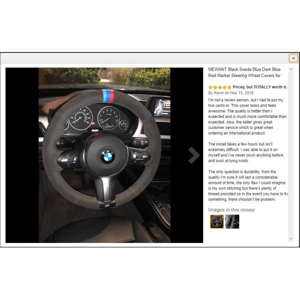 Customized PU Leather Steering Wheel Cover for Mercedes-Benz E-Class W212 E 200 260 300