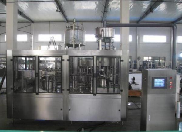 15000BPH Monoblock Plastic Bottled Water Filler Atmospheric Temperature / Hot filling