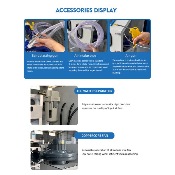 Dust Free Dry Sand Blasting Cabinet industrial CE Certificated