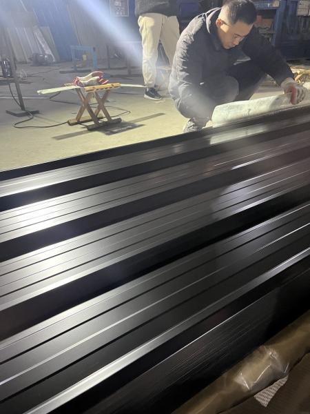 RAL9005 PVDF 40-years Textured Steel IBR Z275 PPGI PPGL AZ150 0.60 HDP Metal Roof Sheet Corrugated Roof Matt Chromadek