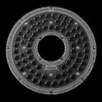 233 mm 300 LEDs Impermeável Incluir Gasket de silicone UFO Lente de luz de baía alta para lâmpada de baía alta